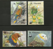 St. Vincent 1989 WWF Amazon Parrot Bird Wildlife Animal Fauna Sc 1184 MNH # 081 - Phil India Stamps