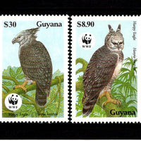 Guyana 1990 WWF Harpy Eagle Birds of Pray Wildlife Fauna Sc 2241 MNH # 089