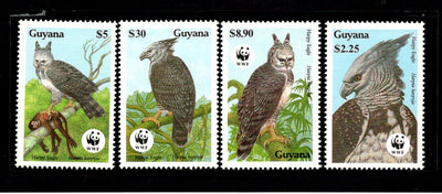 Guyana 1990 WWF Harpy Eagle Birds of Pray Wildlife Fauna Sc 2241 MNH # 089