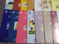 India 2004 25 Diff. Blank Folders Energy Tajmahal Military INS Cinema Olympic Painter Post Famous People # 110