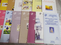 India 2004 25 Diff. Blank Folders Energy Tajmahal Military INS Cinema Olympic Painter Post Famous People # 110