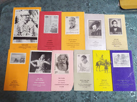 India 1978 11 Diff. Blank Folders Military Rubens Tolstoy Bhagwatgeeta # 11