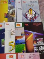 India 2008 22 Diff. Blank Folders Butterfly Cinema Aldabra Flower Game Ship Steel Famous People # 133