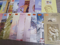 India 2009 34 Diff. Blank Folders Delphine Cinema Horse Textile Greeting Scout Music Famous People # 143