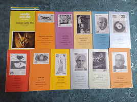 India 1976 12 Diff Blank Folders Wildlife Airbus Children's Day Blood Donation Family Planing Famous People # 29