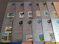 India 1987 32 Diff. Blank Folders Wildlife Tiger Trees Fort Rotary Railway Military Ship Bridge Sikhism Famous People # 71