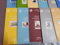 India 1989 22 Diff. Blank Folders Cinema Military Ship Health Police Bird Famous People # 80