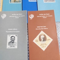India 1989 16 Diff. Blank Folders Military Police Famous People # 81