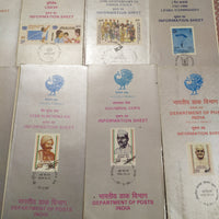 India 1986 13 Diff. Blank Folders Police UNICEF Football Ship Naval Military Famous People # 86