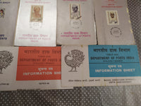 India 1986 13 Diff. Blank Folders Police UNICEF Football Ship Naval Military Famous People # 86