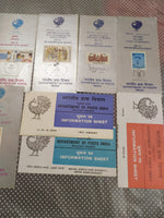 India 1986 12 Diff. Blank Folders Police UNICEF Football Ship Naval Military Famous People # 87