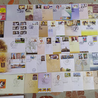 Inde 2011 Pack annuel de 43 enveloppes FDC sur Cinema Elephant Tiger Tagore Ship Health Air Mail Journée des enfants