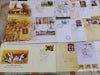 Inde 2011 Pack annuel de 43 enveloppes FDC sur Cinema Elephant Tiger Tagore Ship Health Air Mail Journée des enfants