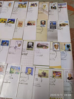 India 2012 Year Pack of 33 FDCs on Olympic Games Lighthouse Joints Issue Wildlife Animals Aviation