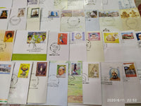 India 2013 Year Pack of 57 FDCs on Cinema Flowers Sikhism Dam Railway Cricket Wildlife Vivekananda
