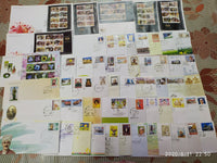 India 2013 Year Pack of 57 FDCs on Cinema Flowers Sikhism Dam Railway Cricket Wildlife Vivekananda