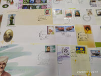 India 2013 Year Pack of 57 FDCs on Cinema Flowers Sikhism Dam Railway Cricket Wildlife Vivekananda