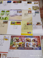 India 2014 Year Pack of 21 FDCs on FIFA Football Music Health Slovenia Joints Issue Sikhism