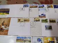India 2015 Year Pack of 30 FDCs on Mahatma Gandhi Joints Issue Space Wildlife Animals Military