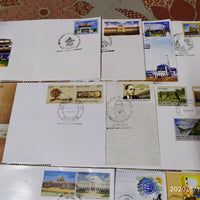 India 2015 Year Pack of 30 FDCs on Mahatma Gandhi Joints Issue Space Wildlife Animals Military