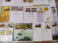 India 2015 Year Pack of 30 FDCs on Mahatma Gandhi Joints Issue Space Wildlife Animals Military