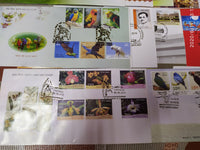 India 2016 Year Pack of 36 FDCs on Olympic Games Birds Yogasan Joints Issue Wildlife Orchids Metal Craft