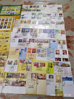 India 2017 Year Pack of 61 FDCs on Mahatma Gandhi Birds Joints Issue Wildlife Hindu Mythology Hand Fan Cuisine Headgears