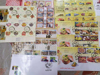 India 2017 Year Pack of 61 FDCs on Mahatma Gandhi Birds Joints Issue Wildlife Hindu Mythology Hand Fan Cuisine Headgears