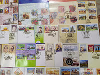India 2018 Year Pack of 51 FDCs on Mahatma Gandhi Joints Issue Sikhism Handicraft Fashion Textile Costume