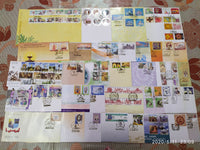 India 2019 Year Pack of 35 FDCs on Mahatma Gandhi Joints Issue Sikhism Embroidery Fashion Textile Costume