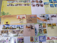 India 2019 Year Pack of 35 FDCs on Mahatma Gandhi Joints Issue Sikhism Embroidery Fashion Textile Costume