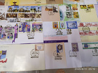 India 2019 Year Pack of 35 FDCs on Mahatma Gandhi Joints Issue Sikhism Embroidery Fashion Textile Costume