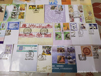 India 2019 Year Pack of 35 FDCs on Mahatma Gandhi Joints Issue Sikhism Embroidery Fashion Textile Costume