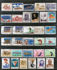 India 1991 Year Pack of 56 Stamps Drug Abuse Mahadevi verma Antartic Treaty Traffic Safety Dance Cartoon Tourism Marine life Dance Gandhi Penguine Orchids Yogasana MNH - Phil India Stamps