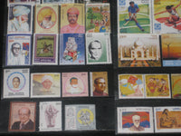 India 2004 Year Pack 55 Stamps Music Tajmahal Trignometrical Joint Issue Cinema MNH