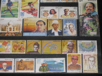 India 2004 Year Pack 55 Stamps Music Tajmahal Trignometrical Joint Issue Cinema MNH