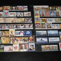 India 2011 Year pack of 61 Stamps Cinema Elephant Tiger Tagore Ship Health MNH