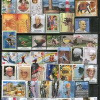 India 2012 Year Pack of 46 Stamps on Olympic Aeroplane Lighthouse Painting Aviation Wildlife Bird Joints Issue MNH
