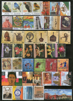 India 2016 Year Pack of 92 Stamps Cinema Birds Yoga Music Tiger Sport Ship Parrot MNH