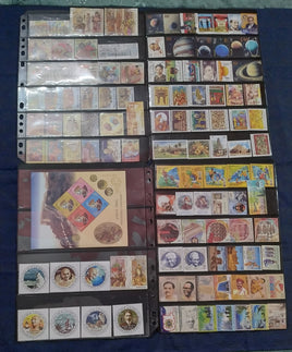 India 2018 Year Pack of 117 Stamps Mahatma Gandhi Textile Joints Issue Solar MNH