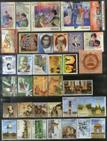 India 2019 Year Pack of 108 Stamps on Mahatma Gandhi Fragrance Sikhism Fashion Textile WW I Joints Issue MNH