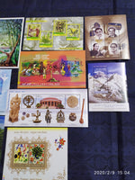 India 2003 Year Pack of 9 M/s on Aero India Medicinal Plants Joints Issue Snakes Waterfall Mt. Everest Museum MNH