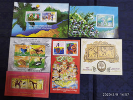 India 2006 Year Pack of 6 M/s on Joints Issue Flower Birds Dance Costume Hindu Mythology Sandalwood MNH