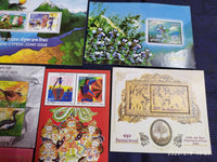 India 2006 Year Pack of 6 M/s on Joints Issue Flower Birds Dance Costume Hindu Mythology Sandalwood MNH