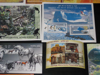 India 2009 Year Pack of 12 M/s Horses Whale Gandhi Textile Polar Antarctica Hindu Mythology Joints Issue MNH