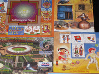 India 2010 Year Pack of 12 M/s Stamp on Stamp Astrological Sign  Games Mexico Jionts Issue Biodiversity  Dance Baton Relay Birds MNH