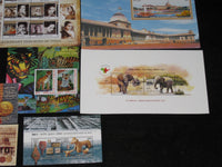 India 2011 Year Pack of 9 M/s Gandhi Elephant Tiger Cinema Airmail Tagore MNH