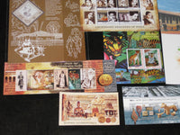 India 2011 Year Pack of 9 M/s Gandhi Elephant Tiger Cinema Airmail Tagore MNH