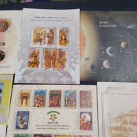 India 2018 Year Pack of 23 M/s on Mahatma Gandhi Solar System Tourism Handicraft Handloom Joints Issue Hockey Odd Shaped MNH