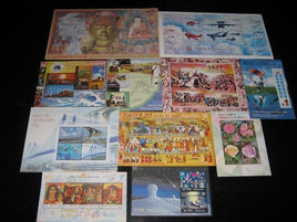India 2007 Year pack of 11 M/s Gandhi Energy Airforce Rose Bridge Buddha Fairs Aeroplane MNH